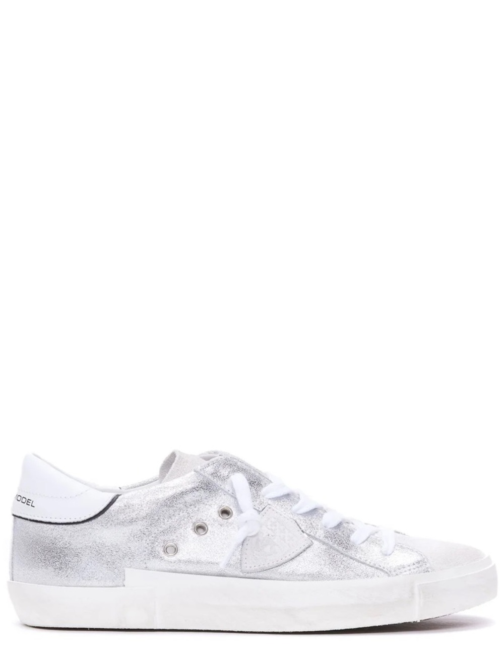 Philippe Model Women’s Prsx Low-Top Sneakers in Leather with metallic touches